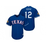 Men's Texas Rangers #12 Rougned Odor 2017 Spring Training Cool Base Stitched MLB Jersey