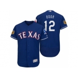 Men's Texas Rangers #12 Rougned Odor 2017 Spring Training Flex Base Authentic Collection Stitched Baseball Jersey