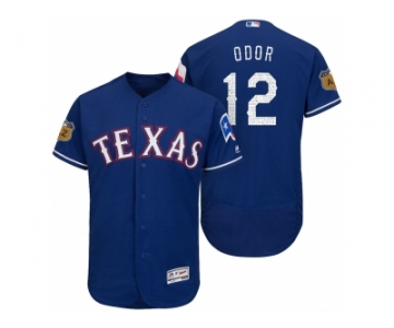 Men's Texas Rangers #12 Rougned Odor 2017 Spring Training Flex Base Authentic Collection Stitched Baseball Jersey