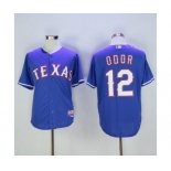 Men's Texas Rangers #12 Rougned Odor Majestic Blue Player Authentic Jersey