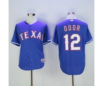 Men's Texas Rangers #12 Rougned Odor Majestic Blue Player Authentic Jersey