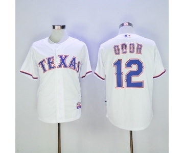 Men's Texas Rangers #12 Rougned Odor Majestic White Player Authentic Jersey