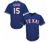 Men's Texas Rangers #15 Nick Solak Replica Royal Blue Alternate 2 Cool Base Baseball Player Jersey