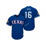 Men's Texas Rangers #16 Ryan Rua 2017 Spring Training Cool Base Stitched MLB Jersey