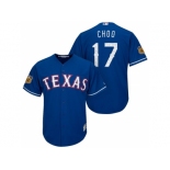 Men's Texas Rangers #17 Shin-soo Choo 2017 Spring Training Cool Base Stitched MLB Jersey