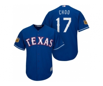 Men's Texas Rangers #17 Shin-soo Choo 2017 Spring Training Cool Base Stitched MLB Jersey