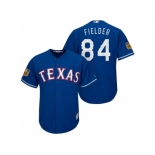 Men's Texas Rangers #84 Prince Fielder 2017 Spring Training Cool Base Stitched MLB Jersey