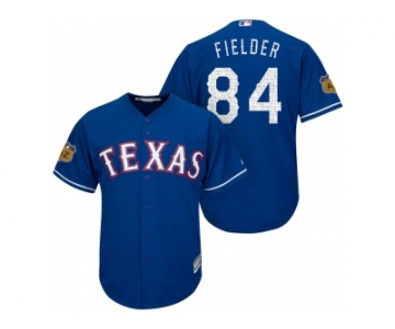 Men's Texas Rangers #84 Prince Fielder 2017 Spring Training Cool Base Stitched MLB Jersey