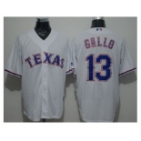 Texas Rangers #13 Joey Gallo White New Cool Base Stitched Baseball Jersey