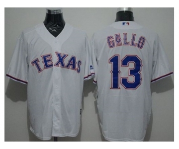 Texas Rangers #13 Joey Gallo White New Cool Base Stitched Baseball Jersey