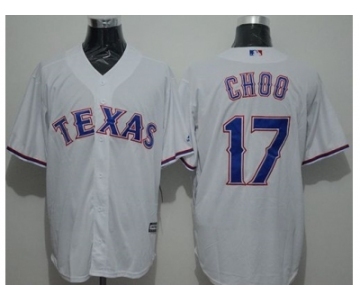 Texas Rangers #17 Shin-Soo Choo White New Cool Base Stitched Baseball Jersey