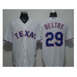 Texas Rangers #29 Adrian Beltre White New Cool Base Stitched Baseball Jersey