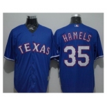 Texas Rangers #35 Cole Hamels Blue New Cool Base Stitched Baseball Jersey