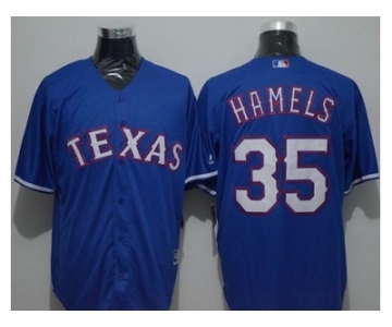 Texas Rangers #35 Cole Hamels Blue New Cool Base Stitched Baseball Jersey