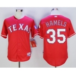 Texas Rangers #35 Cole Hamels red Cool Base Stitched Baseball Jersey[Hamels]