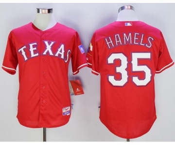 Texas Rangers #35 Cole Hamels red Cool Base Stitched Baseball Jersey[Hamels]