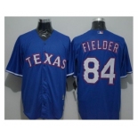 Texas Rangers #84 Prince Fielder Blue New Cool Base Stitched Baseball Jersey