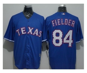 Texas Rangers #84 Prince Fielder Blue New Cool Base Stitched Baseball Jersey