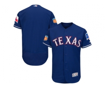 Texas Rangers Blank Blue 2017 Spring Training Flexbase Authentic Collection Stitched Baseball Jersey