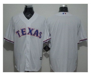 Texas Rangers Blank White New Cool Base Stitched Baseball Jersey