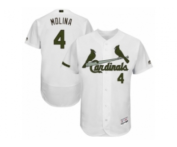 Men 2017 Memorial Day St. Louis Cardinals #4 Yadier Molina Flex Base Jersey