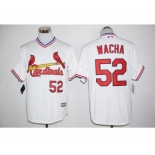 Men St. Louis Cardinals #52 Michael Wacha Majestic White Cool Base Cooperstown Player Jersey