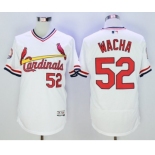 Men St. Louis Cardinals #52 Michael Wacha Majestic White Flexbase Authentic Cooperstown Collection Player Jersey