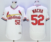 Men St. Louis Cardinals #52 Michael Wacha Majestic White Flexbase Authentic Cooperstown Collection Player Jersey