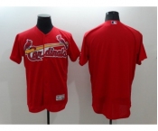 Men St. Louis Cardinals Blank Majestic Red Flexbase Authentic Collection Player Jersey