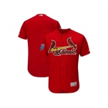 Men St. Louis Cardinals Customized Majestic Scarlet 2018 Spring Training Flex Base Team Jersey