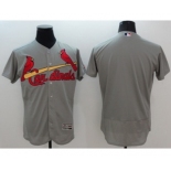 Men St. Louis Cardinals blank Majestic grey Flexbase Authentic Collection Player Jersey