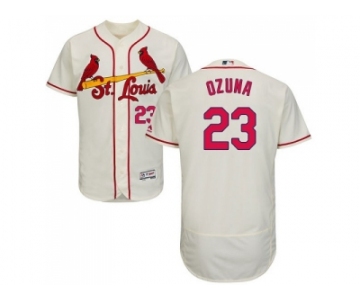 Men St.Louis Cardinals #23 Marcell Ozuna Cream Flexbase Authentic Collection Stitched MLB Jersey