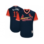 Men's 2017 Little League World Series Cardinals #11 Paul Dejong DeJong Navy Jersey