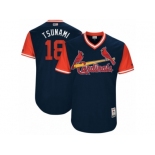 Men's 2017 Little League World Series Cardinals #18 Carlos Martinez Tsunami Navy Jersey