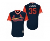 Men's 2017 Little League World Series Cardinals Greg Garcia #35 Garcia Navy Jersey