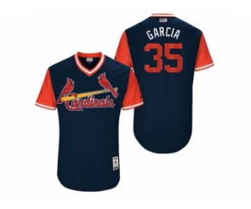 Men's 2017 Little League World Series Cardinals Greg Garcia #35 Garcia Navy Jersey