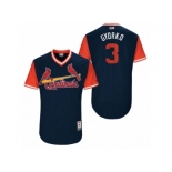 Men's 2017 Little League World Series Cardinals Jedd Gyorko #3 Gyorko Navy Jersey