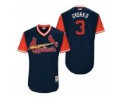 Men's 2017 Little League World Series Cardinals Jedd Gyorko #3 Gyorko Navy Jersey