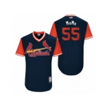 Men's 2017 Little League World Series Cardinals Stephen Piscotty #55 MoMo Navy Jersey