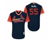 Men's 2017 Little League World Series Cardinals Stephen Piscotty #55 MoMo Navy Jersey