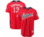 Men's Majestic St. Louis Cardinals #13 Matt Carpenter Game Red National League 2018 MLB All-Star MLB Jersey