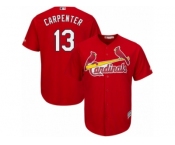 Men's Majestic St. Louis Cardinals #13 Matt Carpenter Replica Red Cool Base MLB Jersey