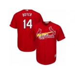 Men's Majestic St. Louis Cardinals #14 Ken Boyer Replica Red Alternate Cool Base MLB Jersey