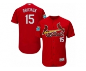 Men's Majestic St. Louis Cardinals #15 Randal Grichuk Red Flexbase Authentic Collection MLB Jersey