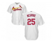 Men's Majestic St. Louis Cardinals #25 Mark McGwire Authentic White Home Cool Base MLB Jersey