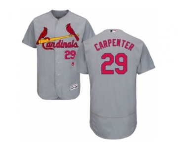 Men's Majestic St. Louis Cardinals #29 Chris Carpenter Grey Flexbase Authentic Collection MLB Jersey