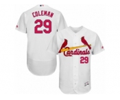 Men's Majestic St. Louis Cardinals #29 Vince Coleman White Flexbase Authentic Collection MLB Jersey