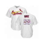 Men's Majestic St. Louis Cardinals #29 Zach Duke Authentic White Team Logo Fashion Cool Base MLB Jersey