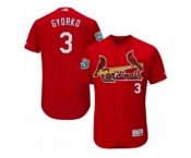 Men's Majestic St. Louis Cardinals #3 Jedd Gyorko Red Flexbase Authentic Collection MLB Jersey