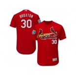 Men's Majestic St. Louis Cardinals #30 Jonathan Broxton Red Flexbase Authentic Collection MLB Jersey